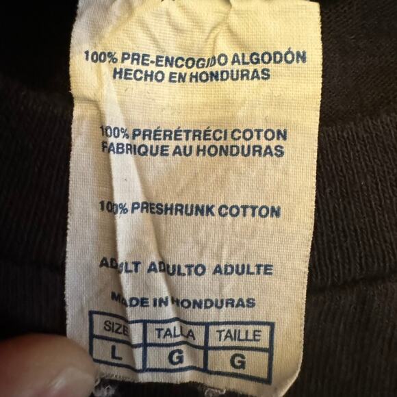 Delta Pro Weight Grim Reaper Scythe Graphic Tee Black L Vintage Style - Picture 5 of 8